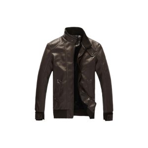 Leather jacket Coat Collar