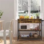 Versatile 3-Tier Rolling Kitchen Cart With Storage 2 1589 86453D