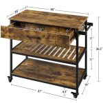 Versatile 3-Tier Rolling Kitchen Cart With Storage 5 1589 A891Ce