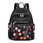 2023 Trendy Floral Print Nylon Backpack For Women 1 3644 5E6F44