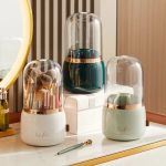 360° Rotating Cosmetic Brush Holder - Portable &Amp; Clear Makeup Organizer 3 5207 07B79A