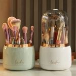 360° Rotating Cosmetic Brush Holder - Portable &Amp; Clear Makeup Organizer 2 5207 E9972A