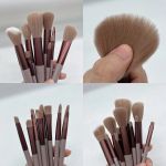 Deluxe 13-Piece Makeup Brush Set - Soft Synthetic Brushes For Foundation, Eye Shadow &Amp; Blush With Elegant Carry Bag 6 5538 76E92B