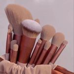 Deluxe 13-Piece Makeup Brush Set - Soft Synthetic Brushes For Foundation, Eye Shadow &Amp; Blush With Elegant Carry Bag 3 5538 E93E35