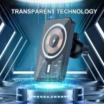 15W Fast Charging Magnetic Wireless Car Charger With Air Vent Phone Holder Stand For Iphone 12, 13, 14 Pro Max Series 3 5854 77Db37