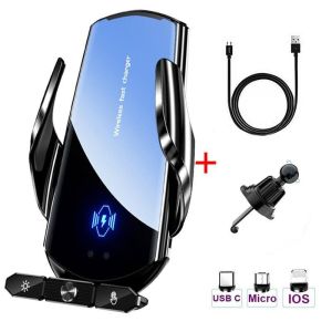 50W Wireless Car Charger with Air Vent Stand & Fast Charging for iPhone & Samsung