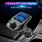 Bluetooth Fm Transmitter With 1.8&Quot; Color Display, Handsfree Car Kit &Amp; Dual Usb Charger 6 6514 Ba0B5C