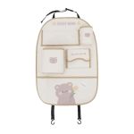 Bear-Themed Car Seat Organizer With Protective Kick Mat 6 6999 377B58