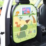 Cartoon Car Seat Back Protector With Storage Organizer 1 7017 A7364B