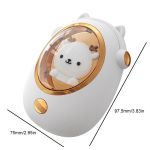 Rechargeable Cute Deer Mini Hand Warmer Portable Heater 7 7794 4C485D