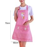 Charming Cartoon Rabbit Waterproof Kitchen Apron With Double Pocket 3 869 8A5Ea4