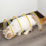 Interactive S-Spring Cat Tunnel With Pendants And Bells 5 10333 D9E60A