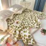 Luxurious Double-Sided Plush Floral Bedspread &Amp; Sofa Throw 6 8856 867123