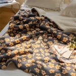 Luxurious Double-Sided Plush Floral Bedspread &Amp; Sofa Throw 1 8856 B91Eea