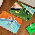 Luxurious Plush Non-Slip Bath And Entrance Mat 1 9167 0513F1