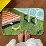 Luxurious Plush Non-Slip Bath And Entrance Mat 4 9167 3754Cc