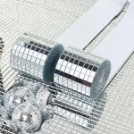 Self-Adhesive Real Glass Mini Square Mirror Mosaic Tiles 2 9421 79Df65