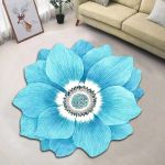 Flower Shaped Carpet Bedroom Bedside Rug 3 9428 6E62Fd