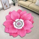 Flower Shaped Carpet Bedroom Bedside Rug 1 9428 8A708D